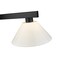 Z-Lite Cobalt Billiard, 3-Light, 14 In.W x 46 In.L x 8 In.H, Matte Black/White 152MB-PWH - alternate 2